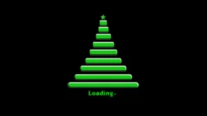 Christmas tree loading bar animation video
